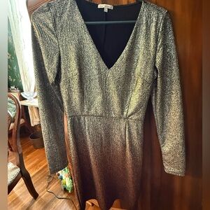 Elegant Metallic Ombré  Dress